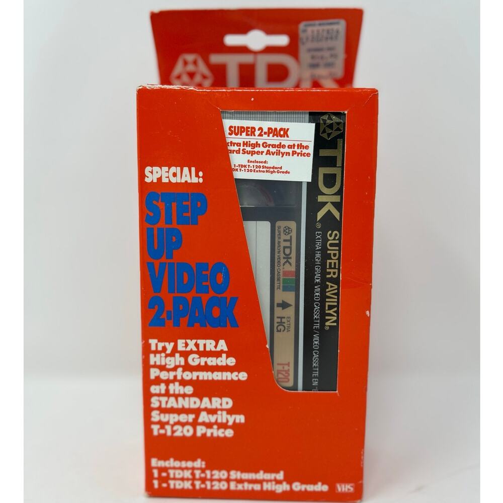TDK Special: Step Up Video 2-Pack TDK T-120‎ Standard/Extra High Grade VHS